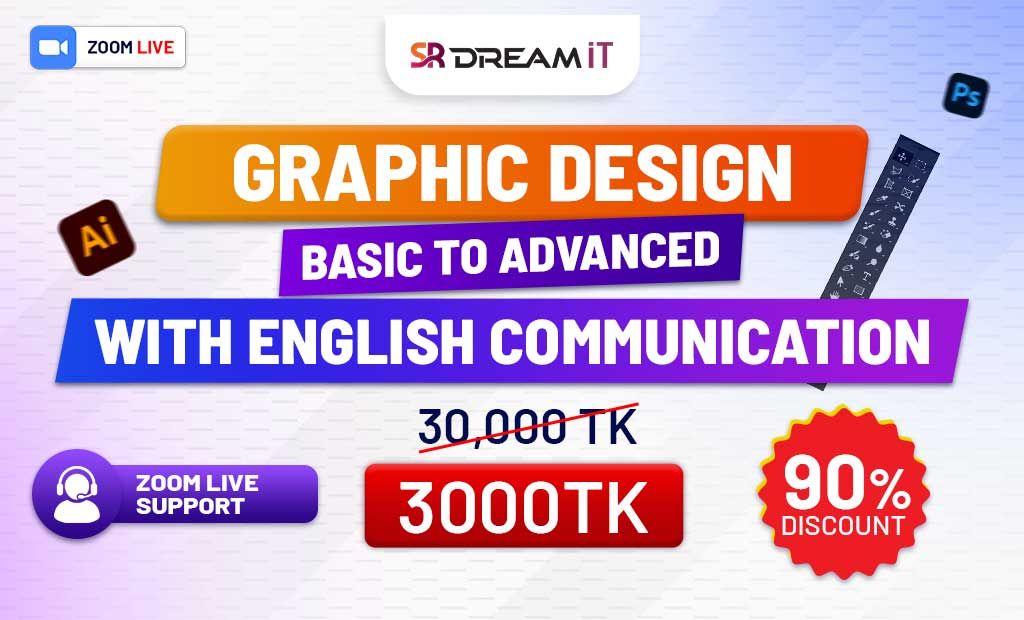 Graphic Design Basic to Advanced with English Communication